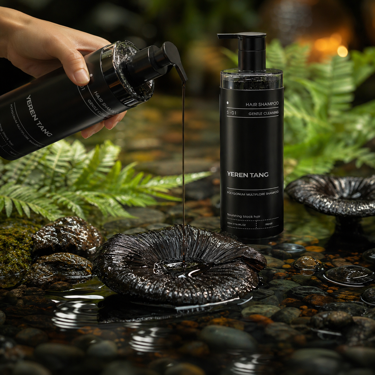 Yerentang White to Black Shampoo